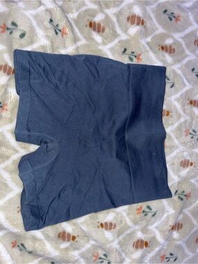 Women’s Navy Blue Stretch High-Waist Shorts